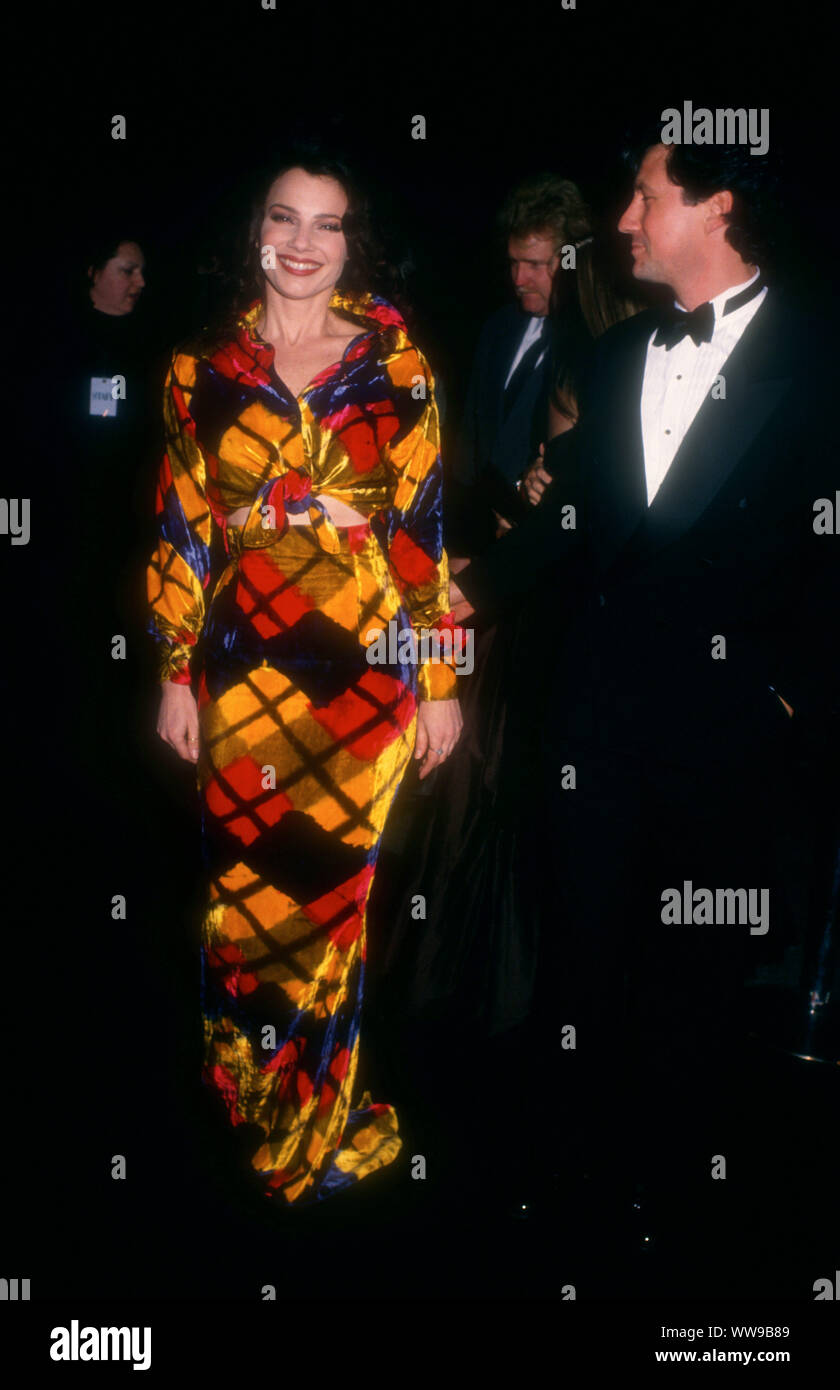 Century City, Californie, USA 7 décembre 1994 Actres Fran Drescher et acteur Charles Shaughnessy assister à la cinquième Conférence annuelle de Feu et Glace la balle au profit de l'UCLA/Revlon Women's Cancer Research Program le 7 décembre 1994 à 20e siècle Fox Studios à Century City, Californie, USA. Photo de Barry King/Alamy Stock Photo Banque D'Images