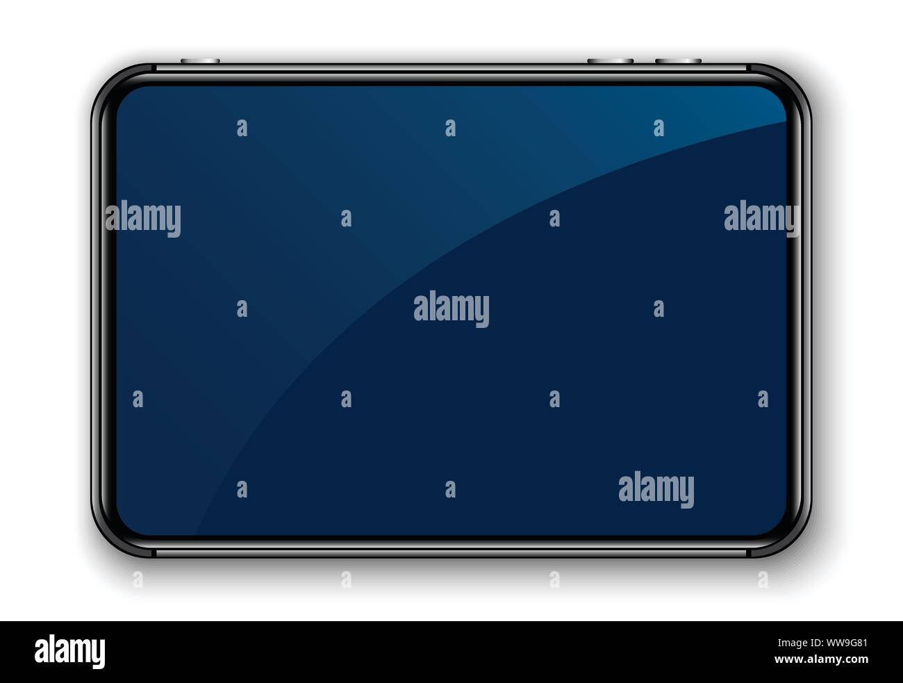 Vector illustration blank tablet device Illustration de Vecteur