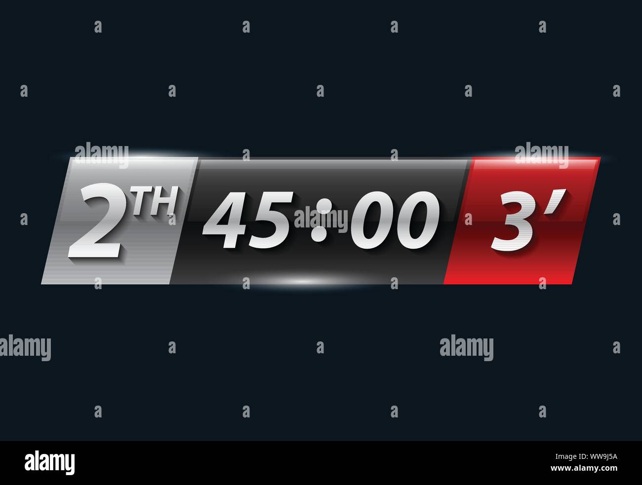 Bannière de temps Illustration de Vecteur