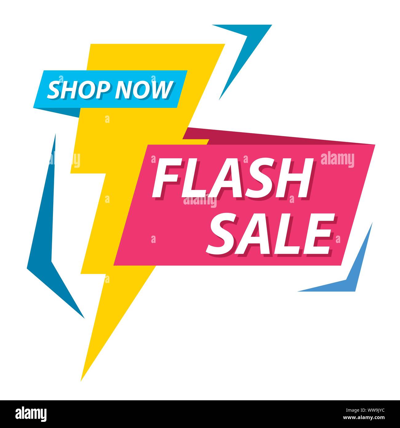 Vector illustration vente flash banner Illustration de Vecteur