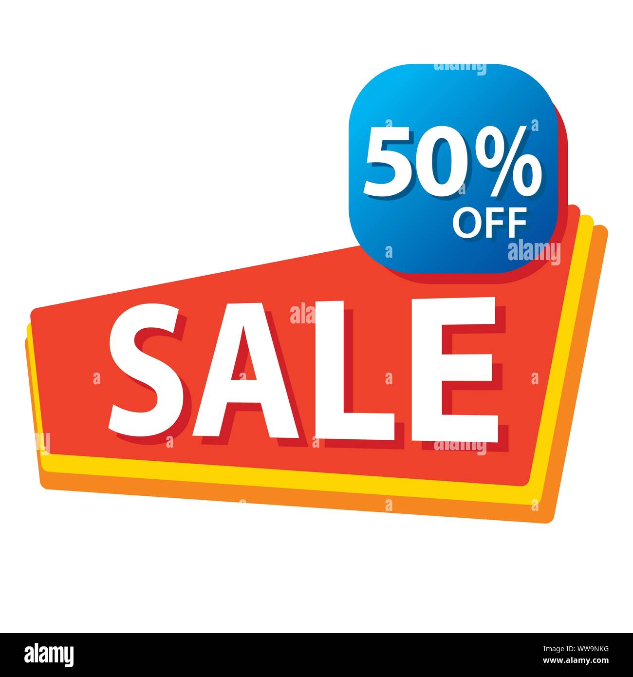 Vente banner off vector illustration Illustration de Vecteur