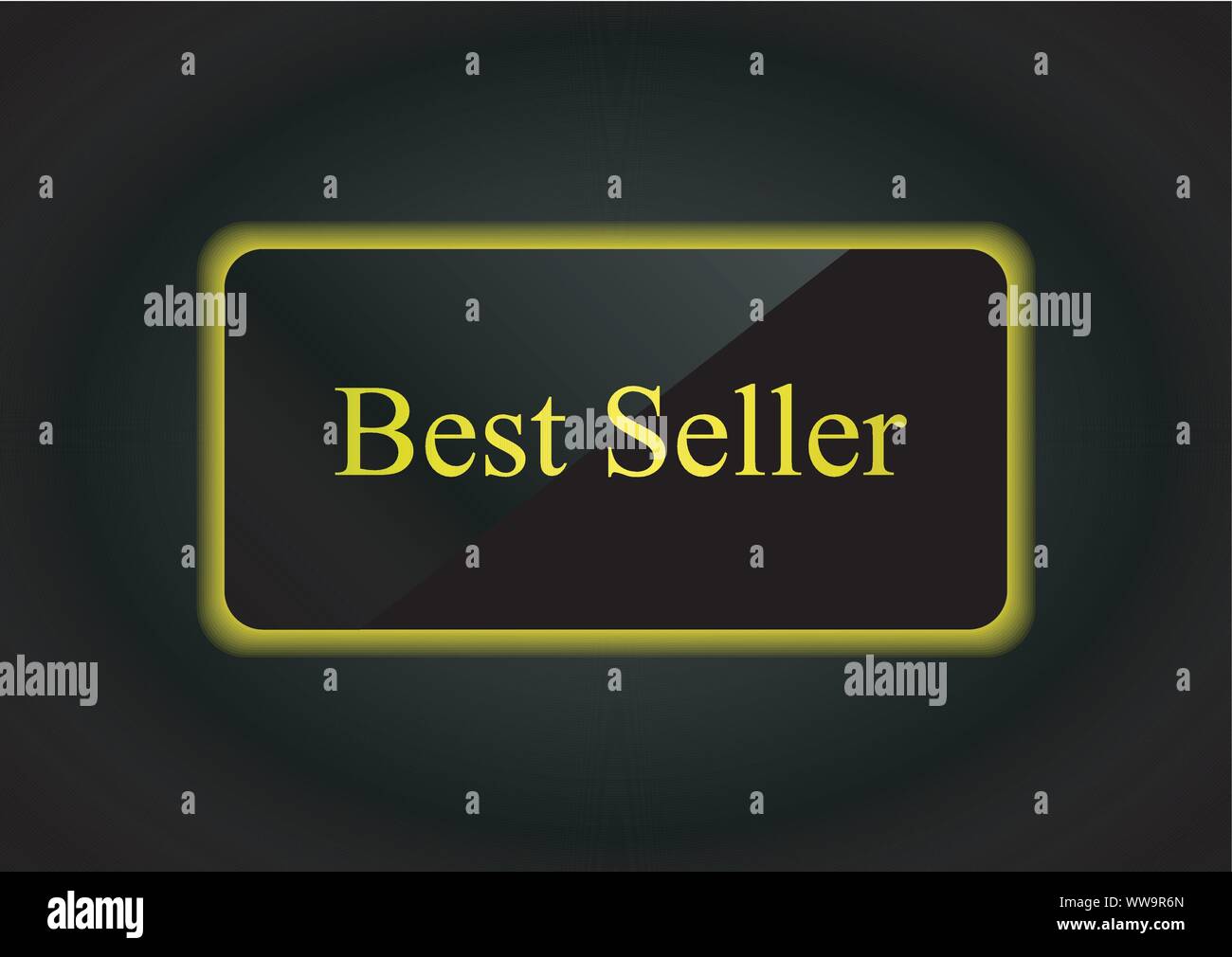 Vector illustration meilleur vendeur produit shine noir. Vente banner Illustration de Vecteur