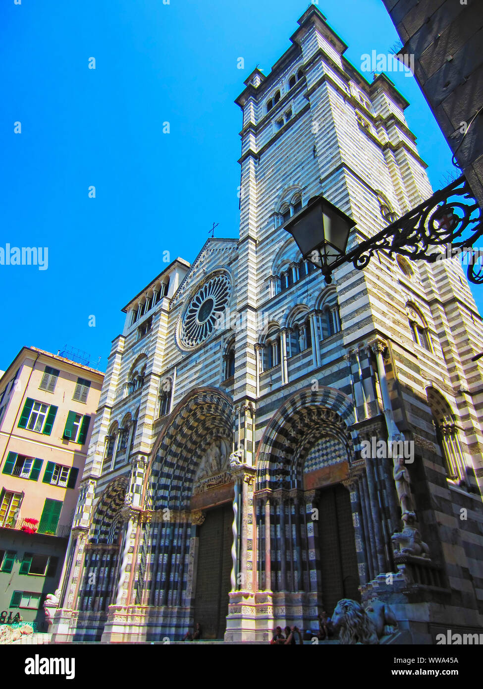 Cathédrale de San Lorenzo, Gênes Banque D'Images