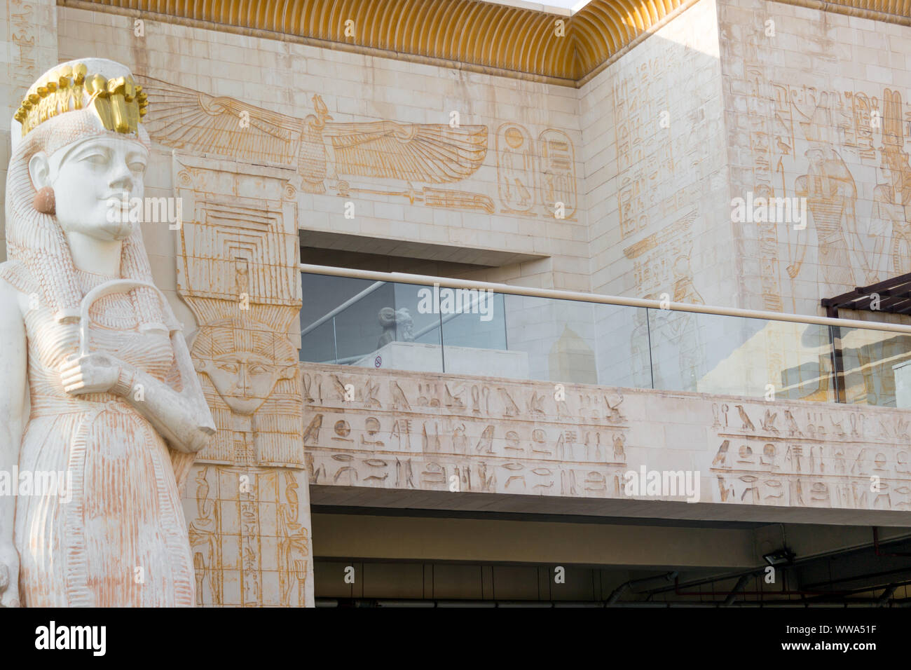 Beaux monuments de l'Égypte ancienne et l'architecture design - pharaons et d'anciens symboles de l'Égypte Banque D'Images