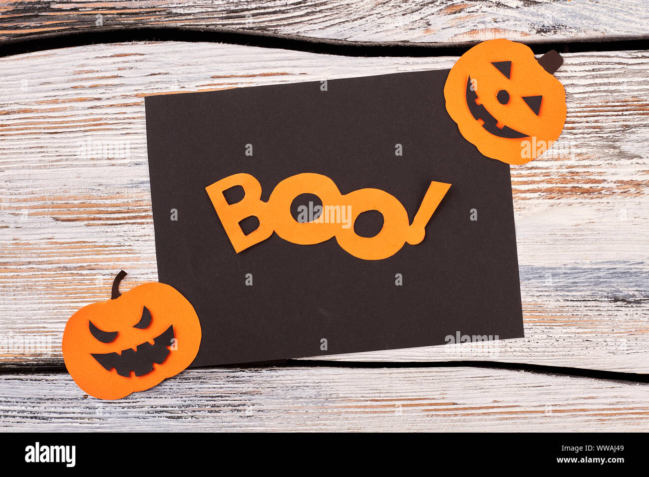 Découpes de papier pour les fêtes d'Halloween. Banque D'Images