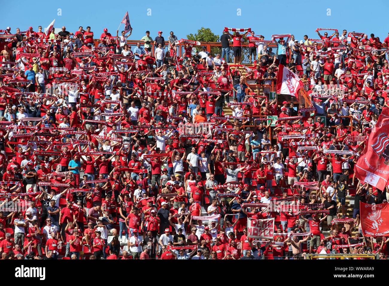 Pérouse, Italie. 14Th Sep 2019. Au cours Pérouse Pérouse DES FANS Vs Juve Stabia - football italien Serie B Championnat Hommes - Crédit : LPS/Loris Cerquiglini/Alamy Live News Banque D'Images