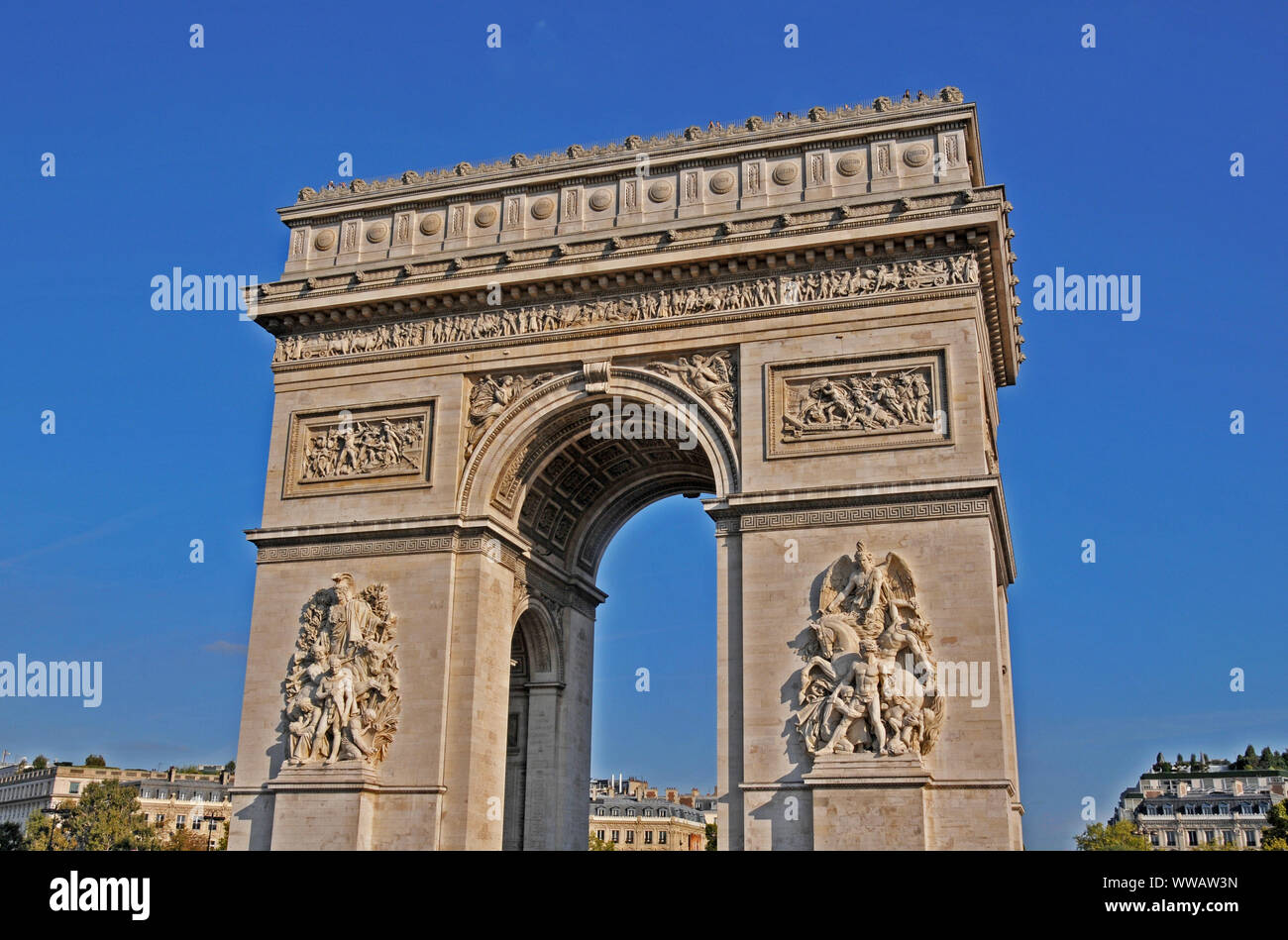 Arc de Triomphe, Paris, France Banque D'Images