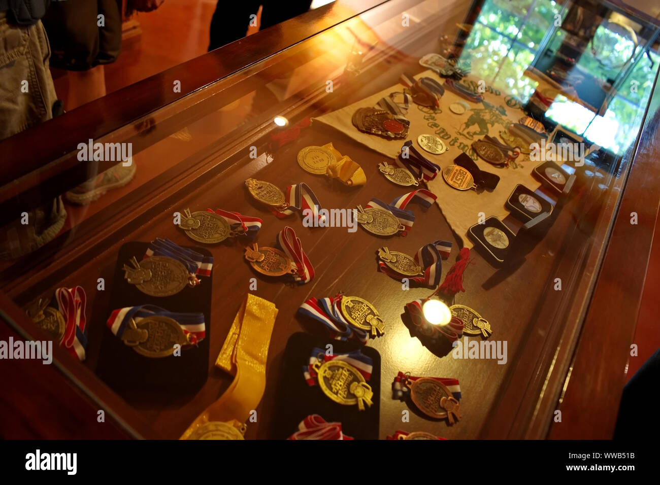 Glaris, WI USA. Jul 2018. L'intérieur de la New Glarus Brewing Co. à l'écoute des machines de transformation de la bière, de l'information, et une boutique de cadeaux. Banque D'Images