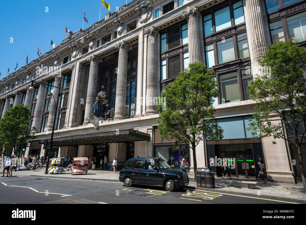 Londres, Royaume-Uni - 23 juillet : c'est le grand magasin Selfridges, une populaire destination shopping sur Oxford Street le 23 juillet 2019 à Londres Banque D'Images