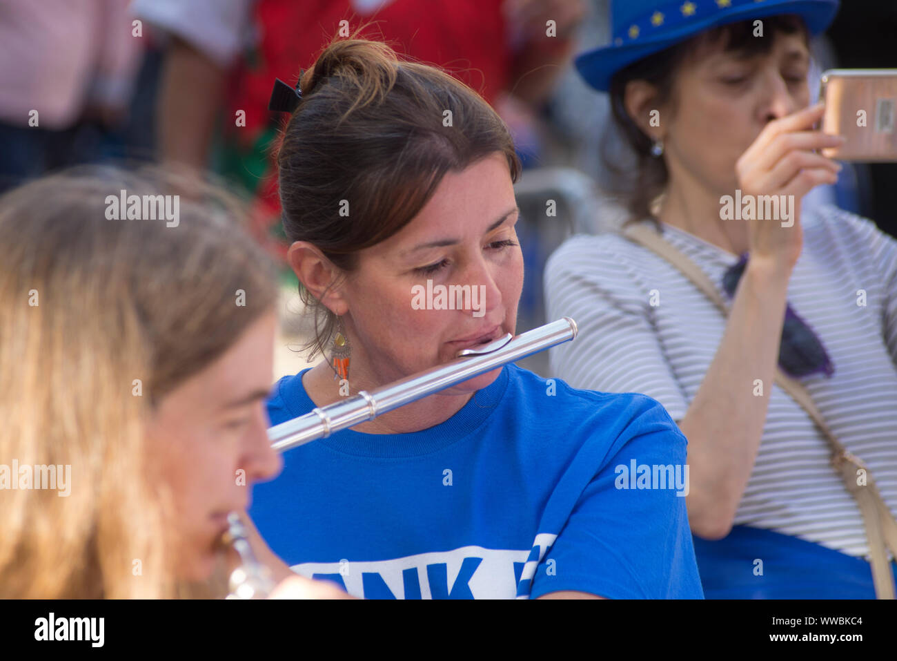 14 septembre 2019, Londres, Royaume-Uni - l'UE Les drapeaux sur l'équipe de Proms donner 23 000 drapeaux pour concert des amateurs de vague sur la TV en direct sur la dernière nuit à l'appui de Banque D'Images