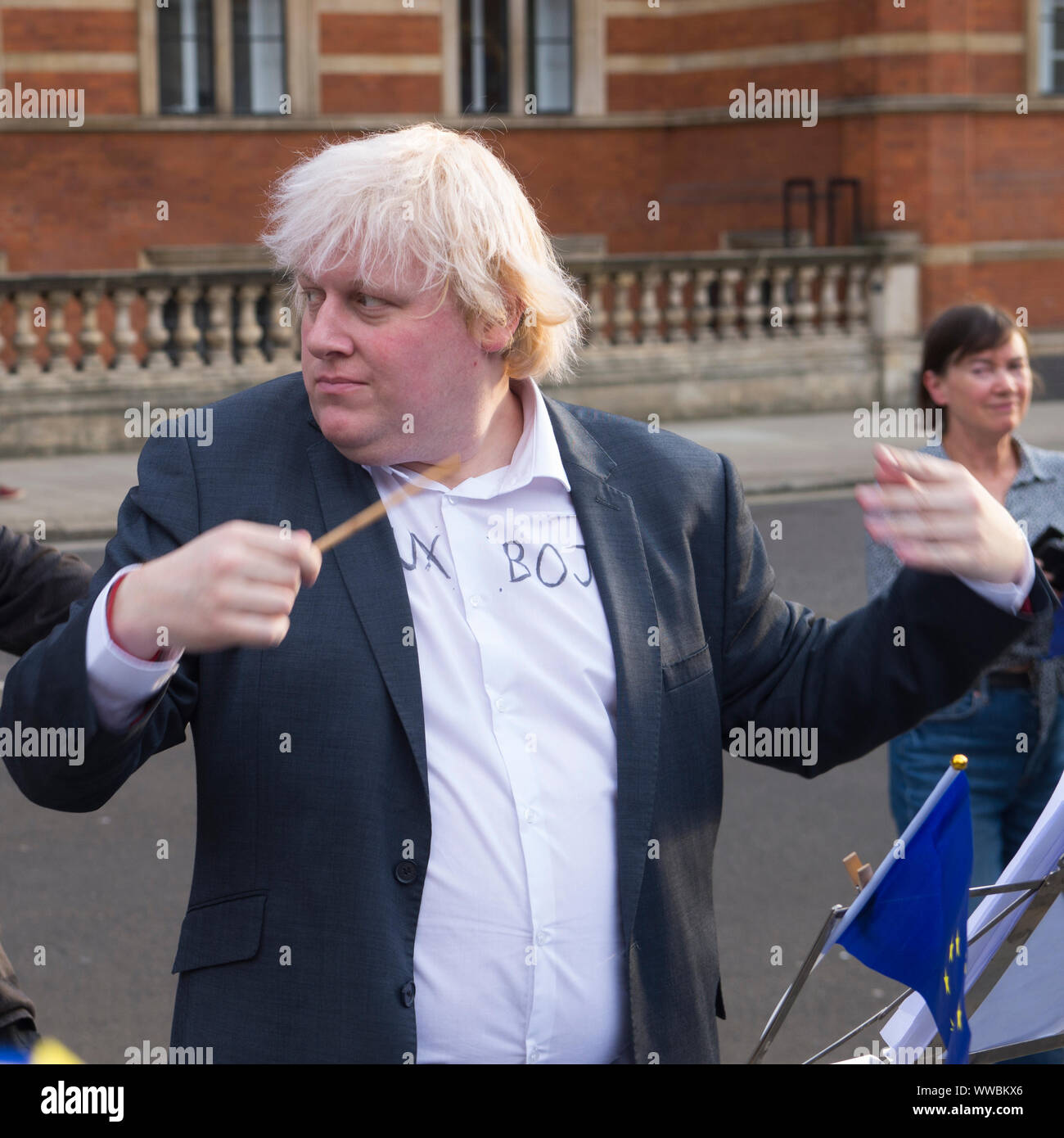 14 septembre 2019, Londres, Royaume-Uni - l'UE Les drapeaux sur l'équipe de Proms donner 23 000 drapeaux pour concert des amateurs de vague sur la TV en direct sur la dernière nuit à l'appui de Banque D'Images