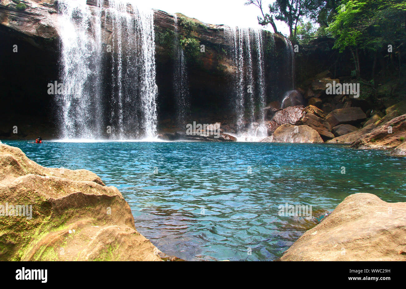 Krang Suri cascades près de Jowai Banque D'Images