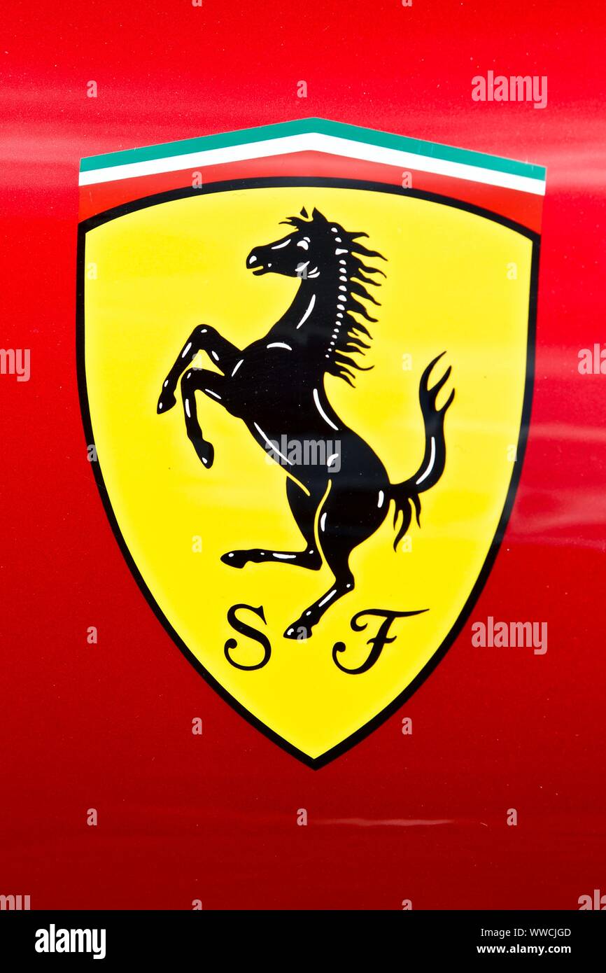 Ferrari Insigne Bouclier Banque D'Images