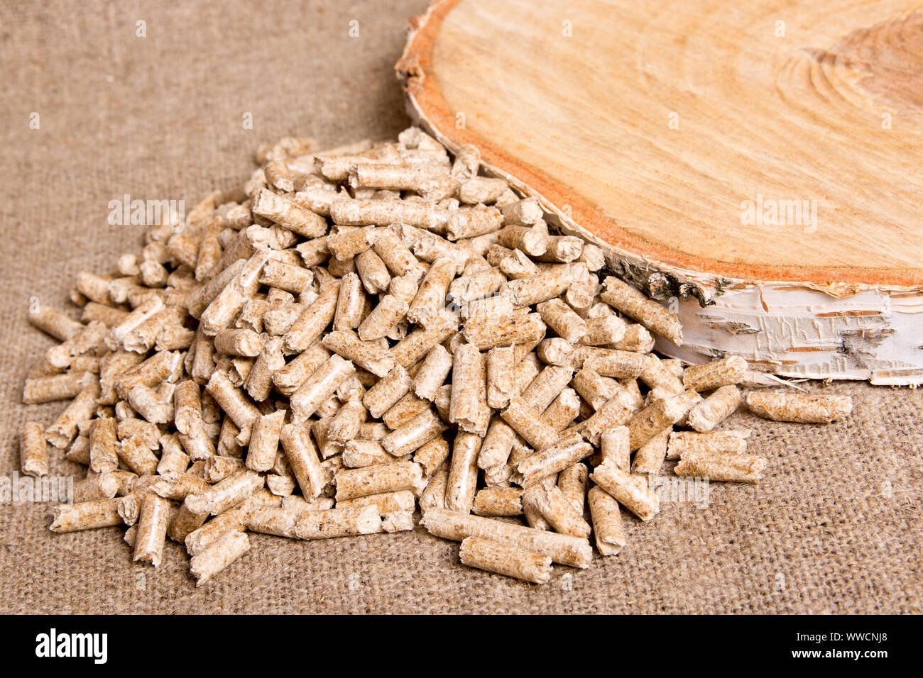 Granules Bois Pellets En Bois Close Up Bio Carburant Granules De Biomasse L Energie Bon Marche La Litiere A Chat Photo Stock Alamy