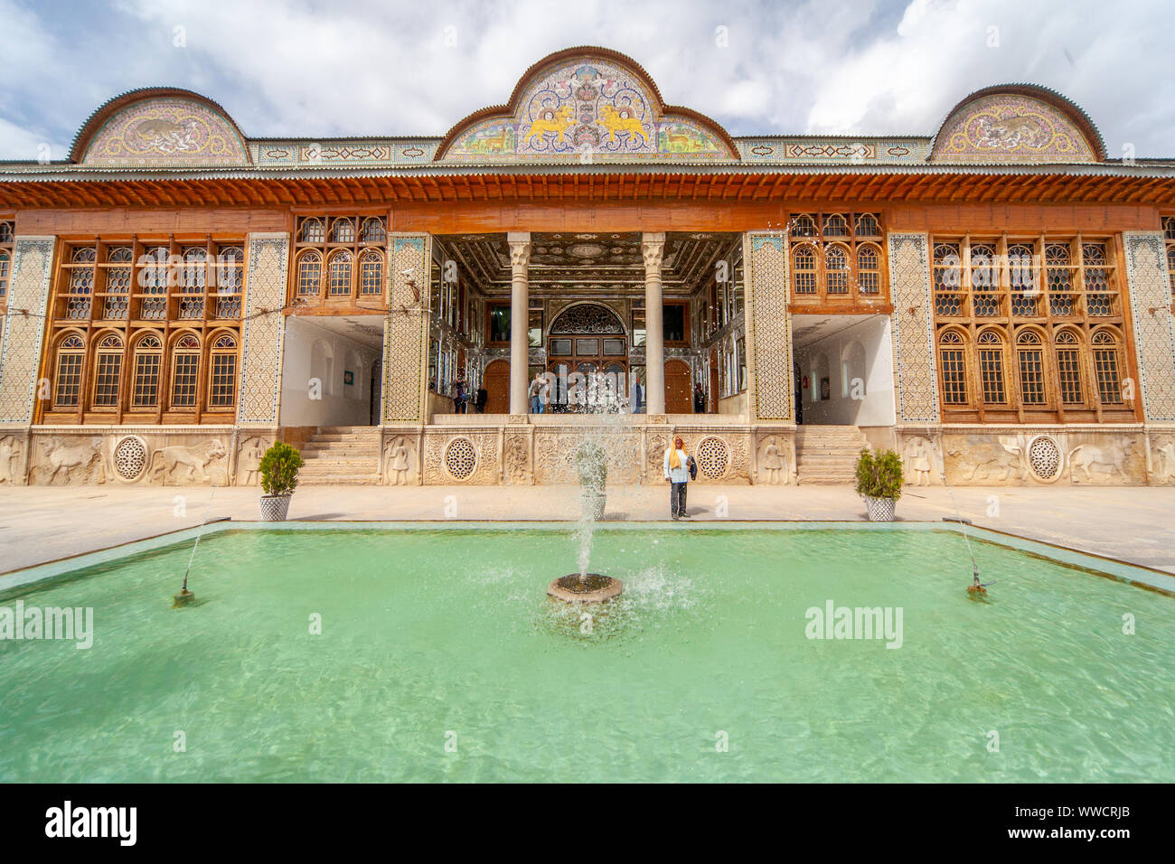 Bagh-e palais de Narenjestan à Shiraz, Iran Banque D'Images