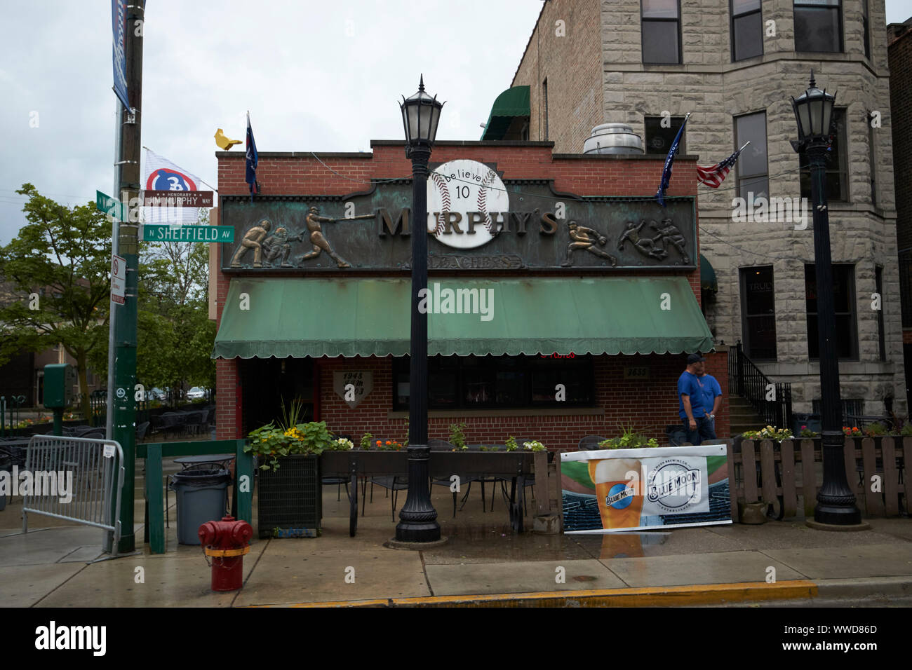 Le Murphys Pub gradins près de Wrigley Field Chicago Illinois USA Banque D'Images