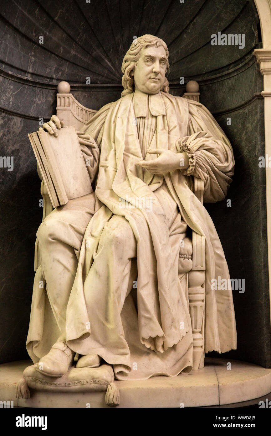 UK, County Durham, Bishop Auckland, château, chapelle saint Pierre, l'évêque Richard Trevor (1752-1771) Memorial Banque D'Images