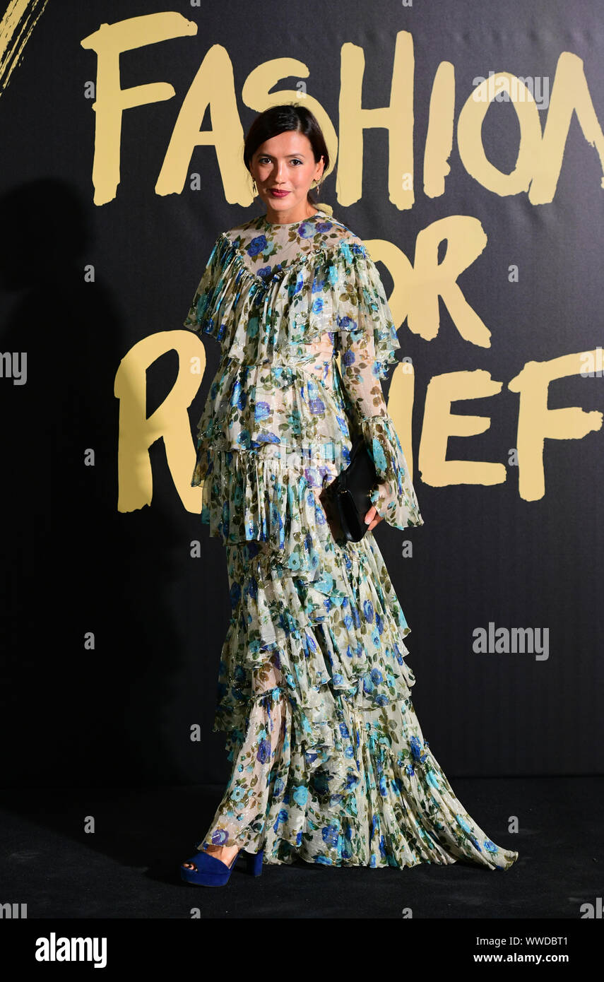 Hikari Yokoyama arrivant sur le tapis rouge pour la mode de Naomi Campbell pour les secours Gala, qui a eu lieu au British Museum, Londres. Banque D'Images