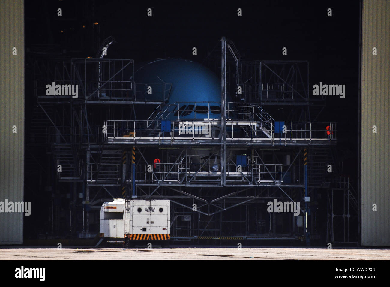 L'entretien d'avion Banque D'Images