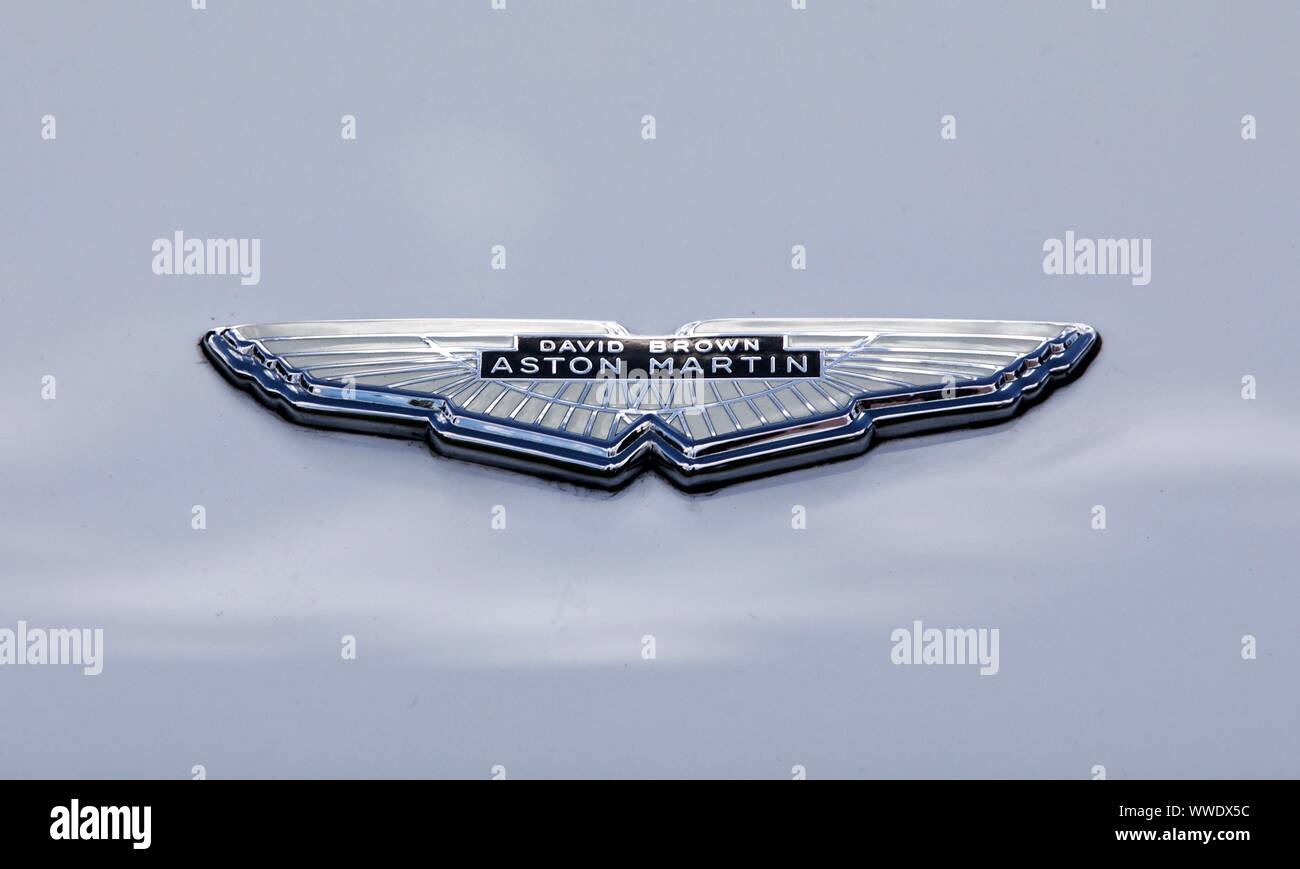 Aston Martin, David Brown Badge Ailes Banque D'Images