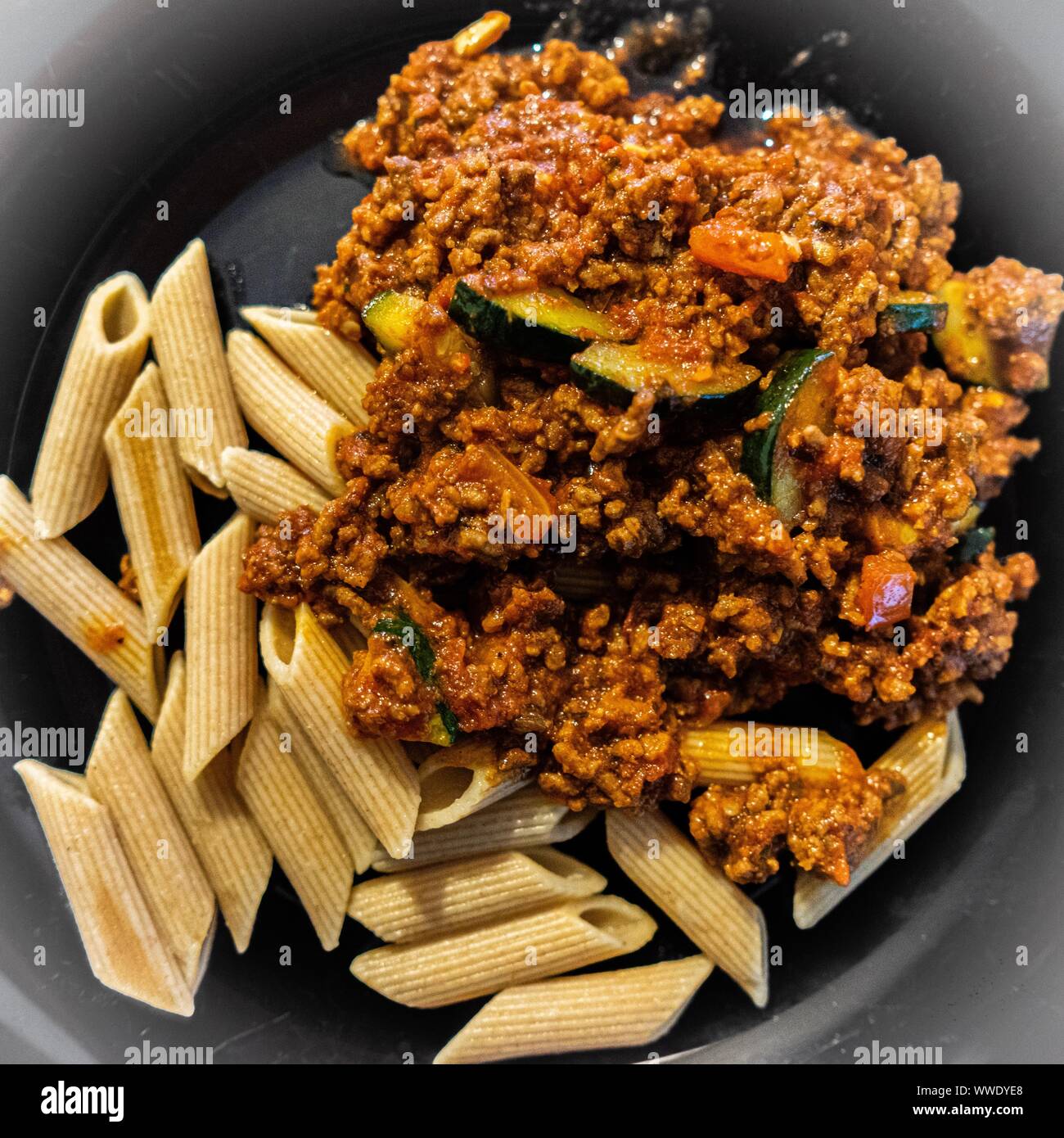 Les pâtes alimentaires faites maison Banque D'Images