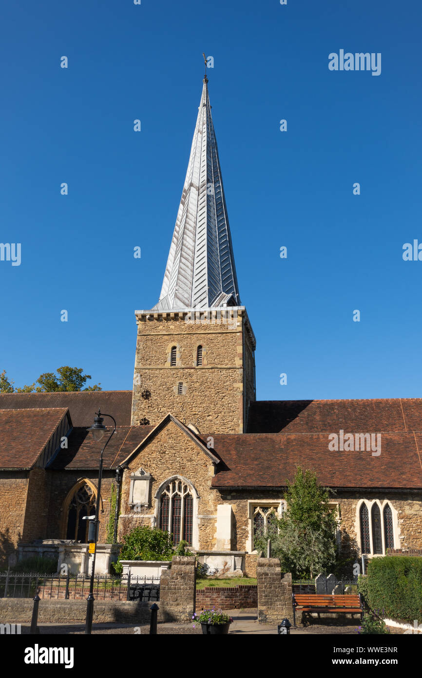 Eglise Saint Pierre et Saint Paul, un bâtiment du 12ème siècle à Godalming, Surrey, UK Banque D'Images