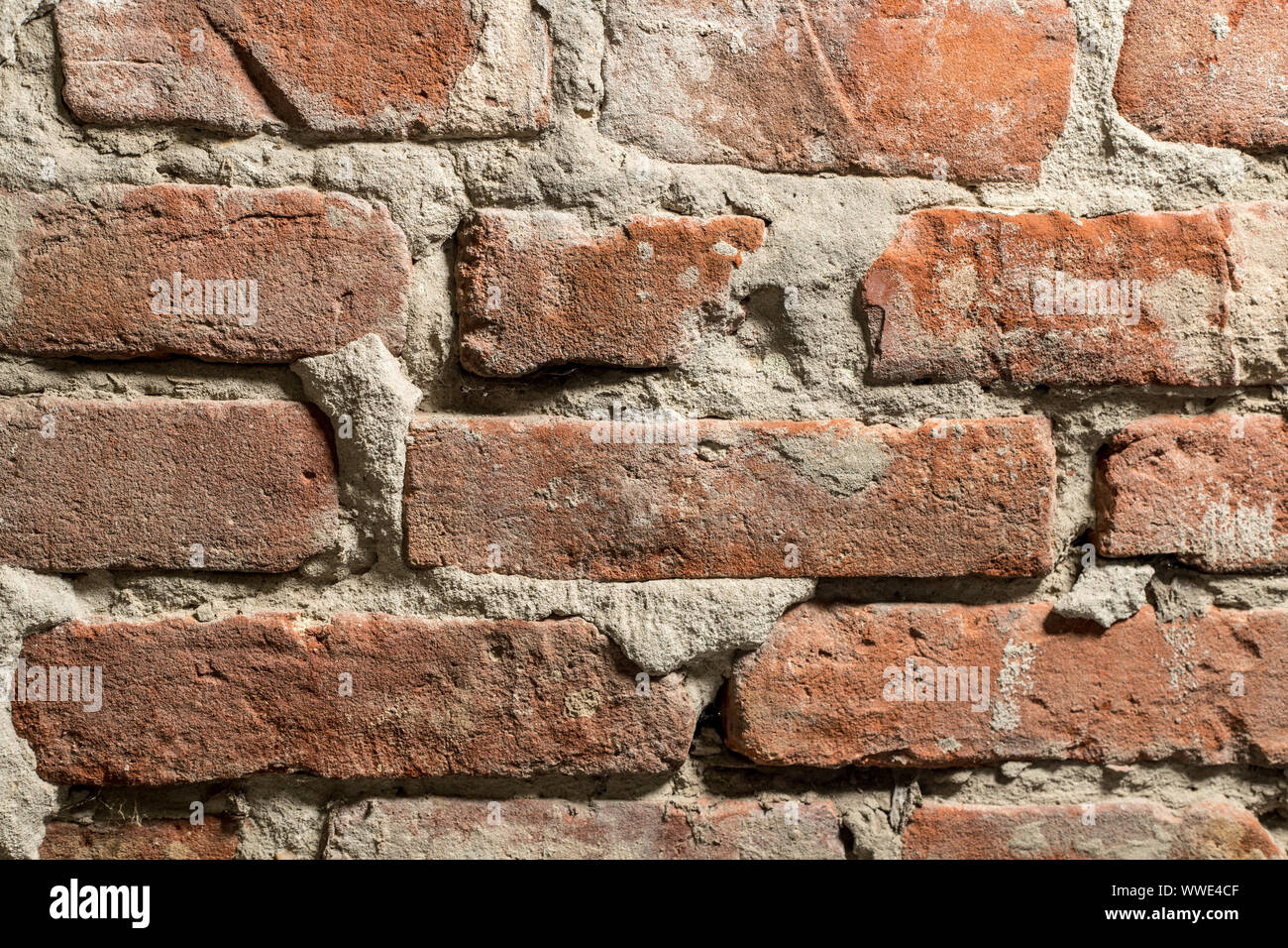 La texture d'un mur de briques. L'ancien mur. Banque D'Images