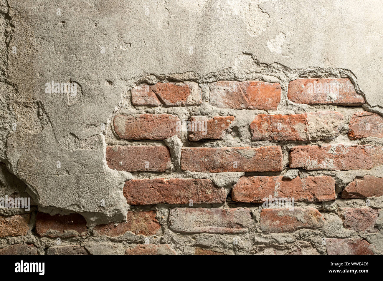 La texture d'un mur de briques. L'ancien mur. Banque D'Images