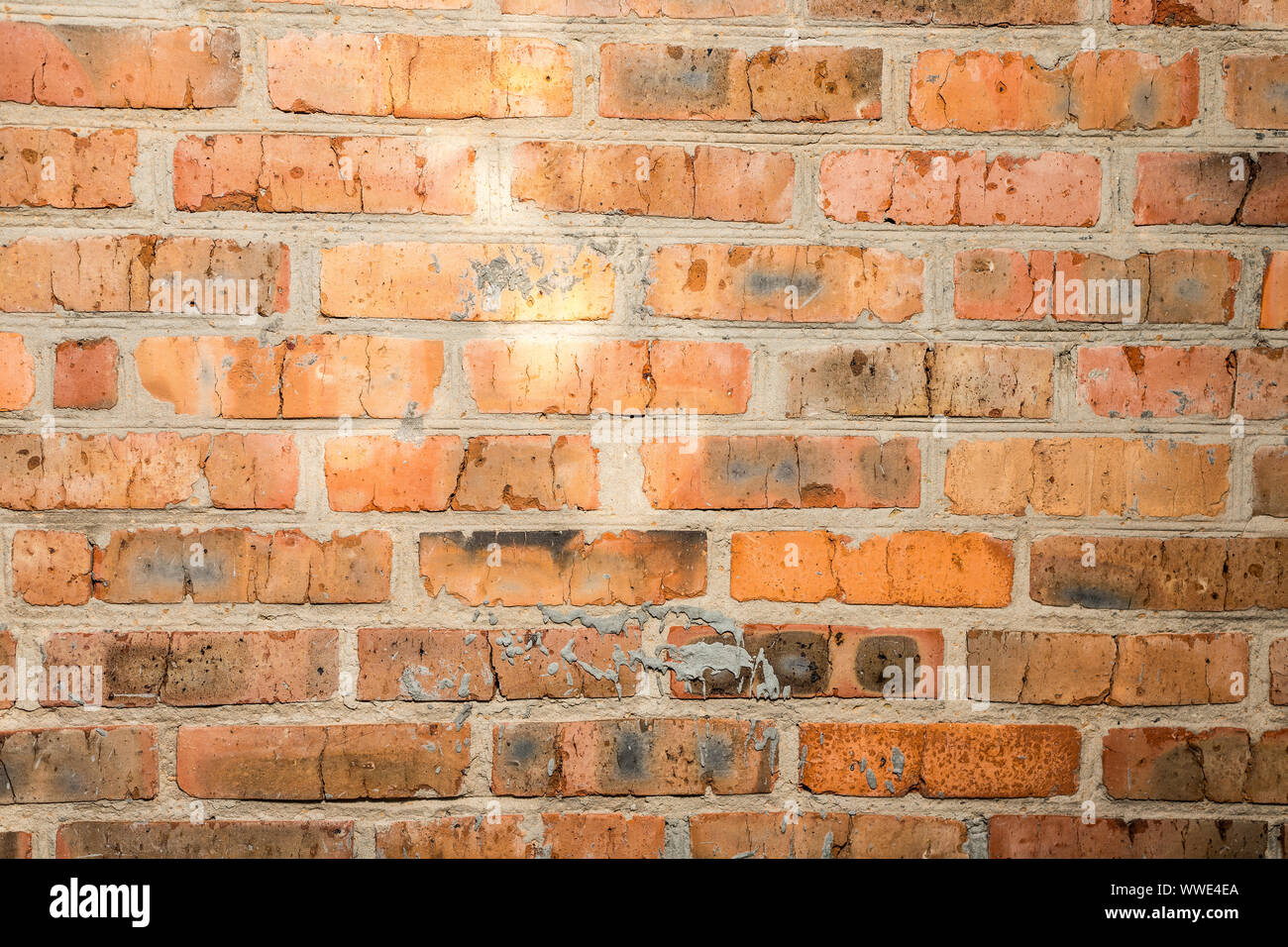 La texture d'un mur de briques. Banque D'Images