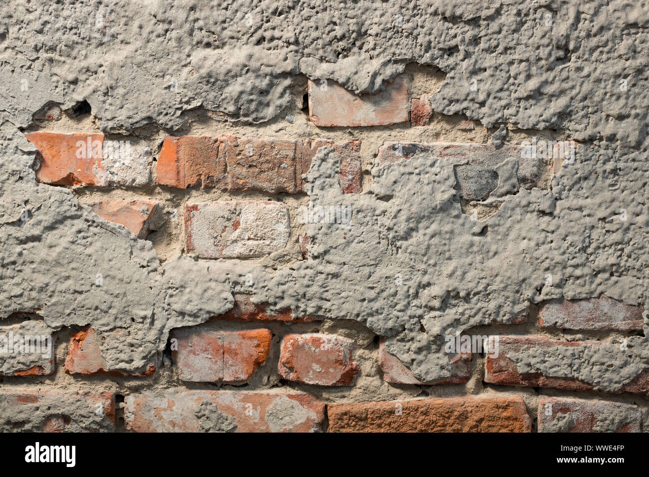 La texture d'un mur de briques. Banque D'Images