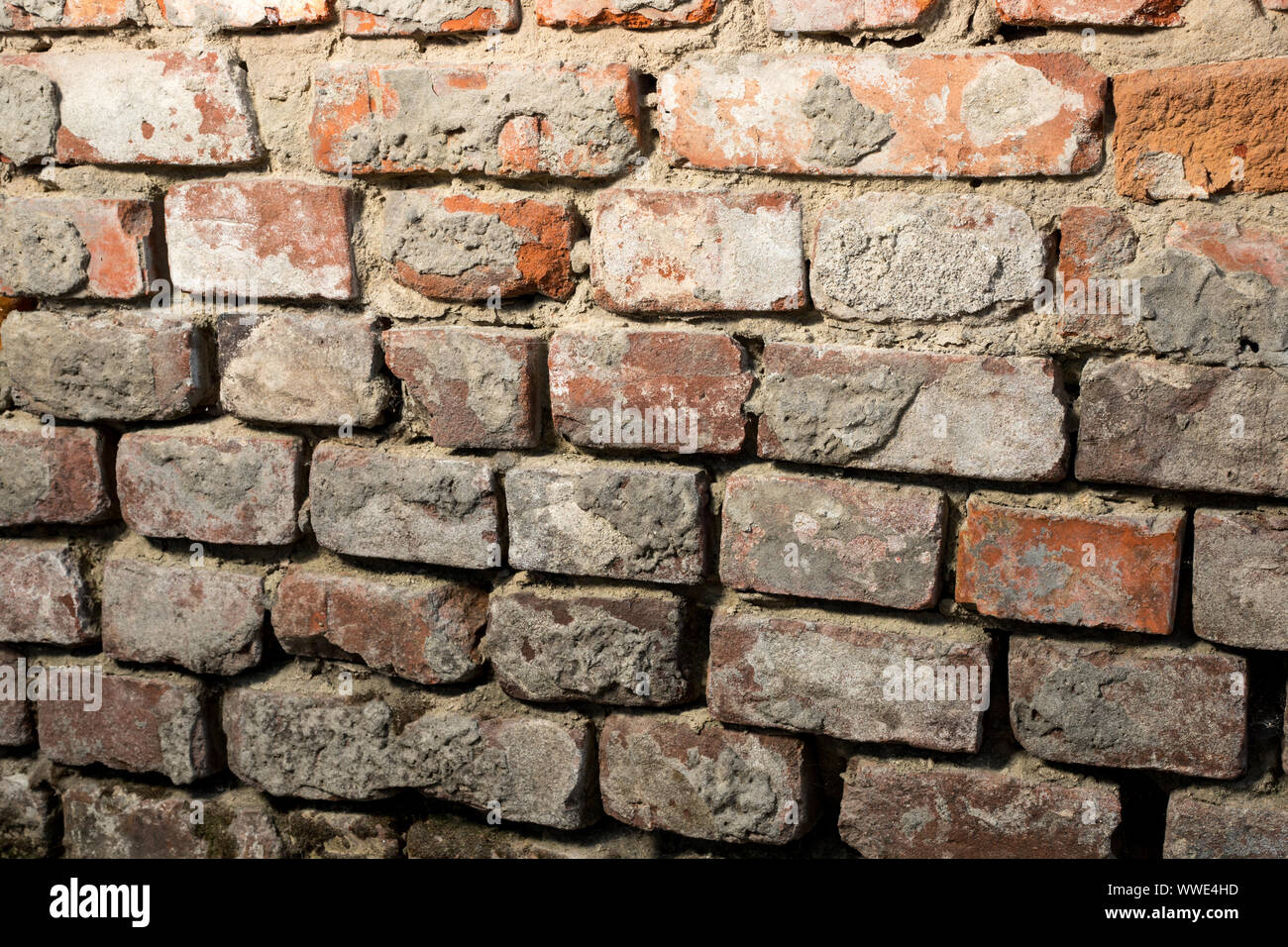 La texture d'un mur de briques. L'ancien mur. Banque D'Images