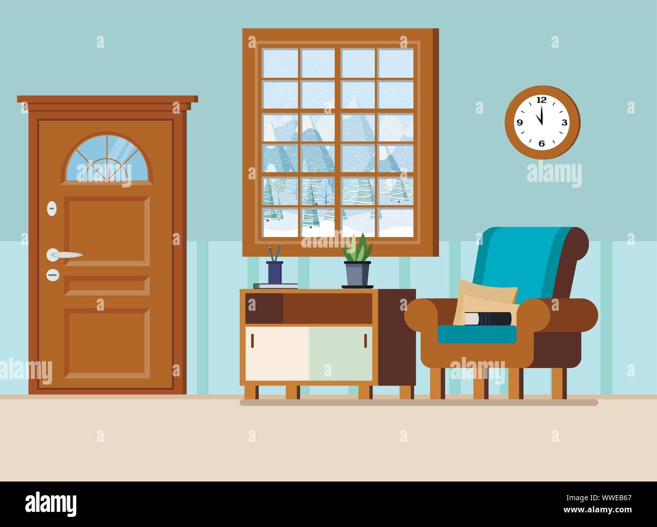 Accueil agréable hall d'entrée intérieur contexte vector illustration. Illustration de Vecteur Accueil agréable hall d'entrée intérieur contexte vector illustration. Illustration de Vecteur