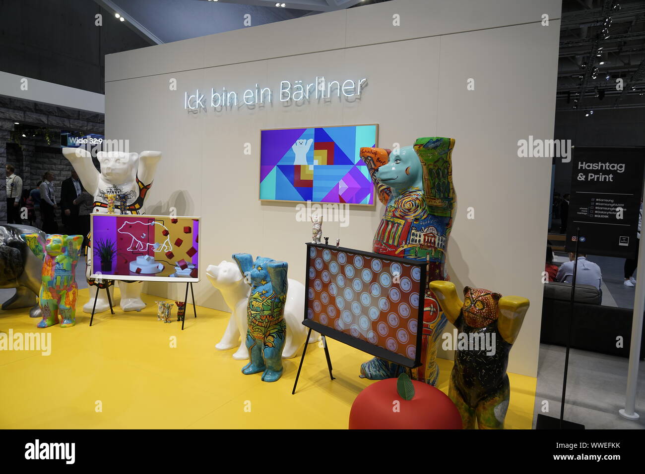 IFA 2019, l'IFA Consumer Electronics Show à Berlin , Samsung hall Banque D'Images