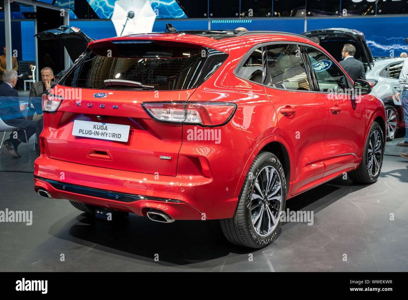 Francfort, Allemagne - Sep 10, 2019 : nouvelle Ford Kuga voiture hybride plug-in en vedette à l'IAA Frankfurt Motor Show 2019. Banque D'Images