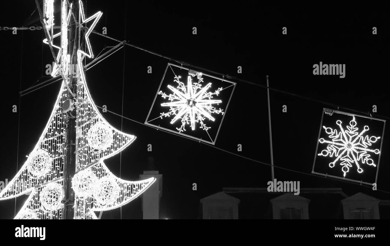 Les lumières de Noël à Glasgow Banque D'Images