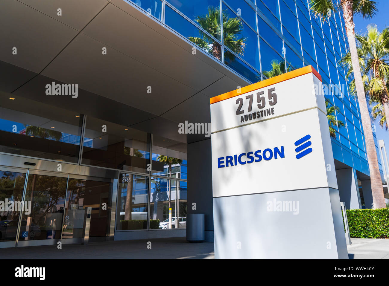 Sep 1, 2019 Santa Clara / CA / USA - Ericsson siège à Silicon Valley ; Telefonaktiebolaget LM Ericsson, est une multinationale suédoise la mise en réseau d'un Banque D'Images