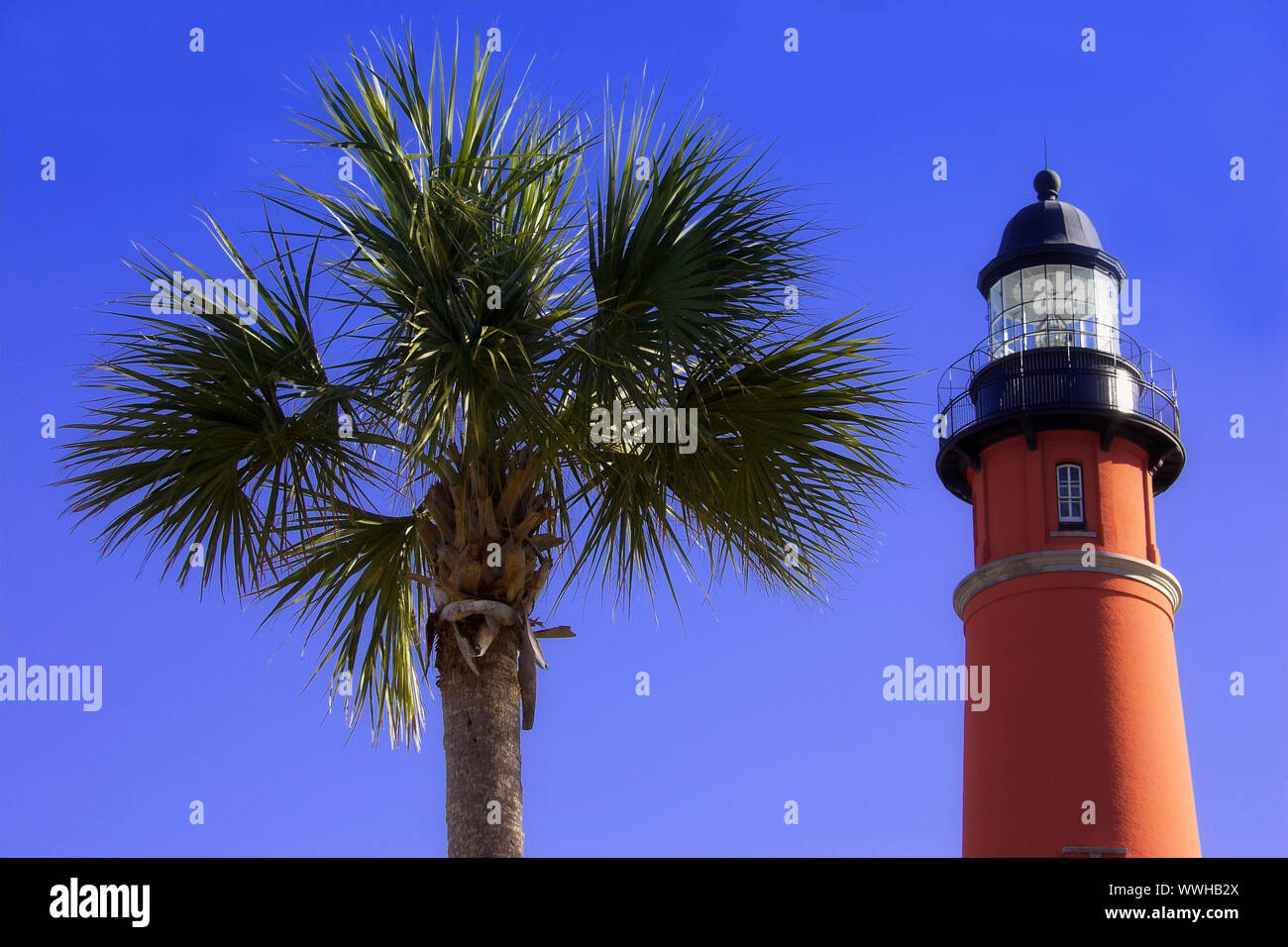 Leuchtturm von Ponce Inlet, Ponce de Leon Inlet Lighthouse, Daytona, Floride, USA Banque D'Images Leuchtturm von Ponce Inlet, Ponce de Leon Inlet Lighthouse, Daytona, Floride, USA Banque D'Images