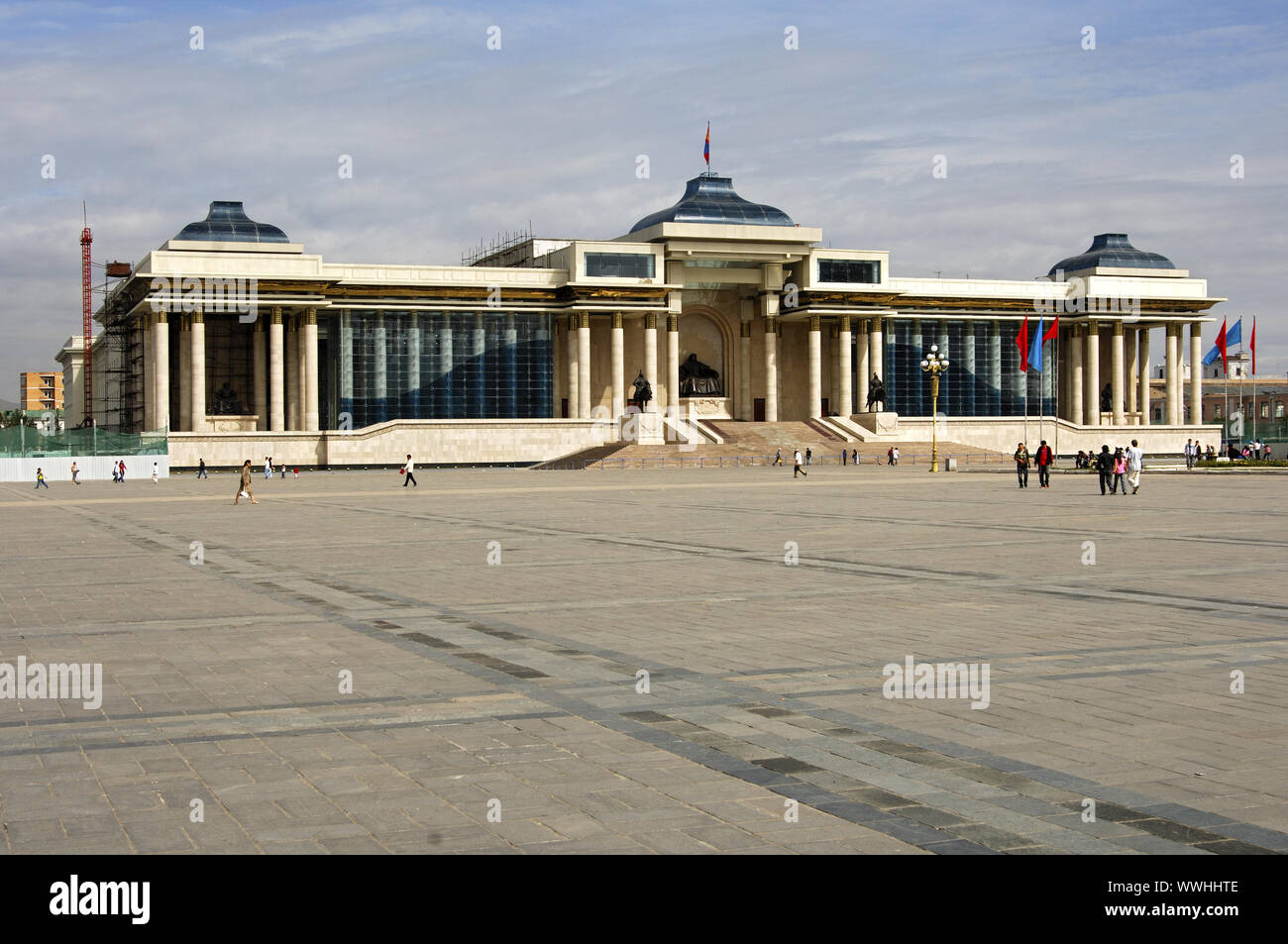 Vous pouvez Batar Square, la Mongolie Ulanbator Banque D'Images