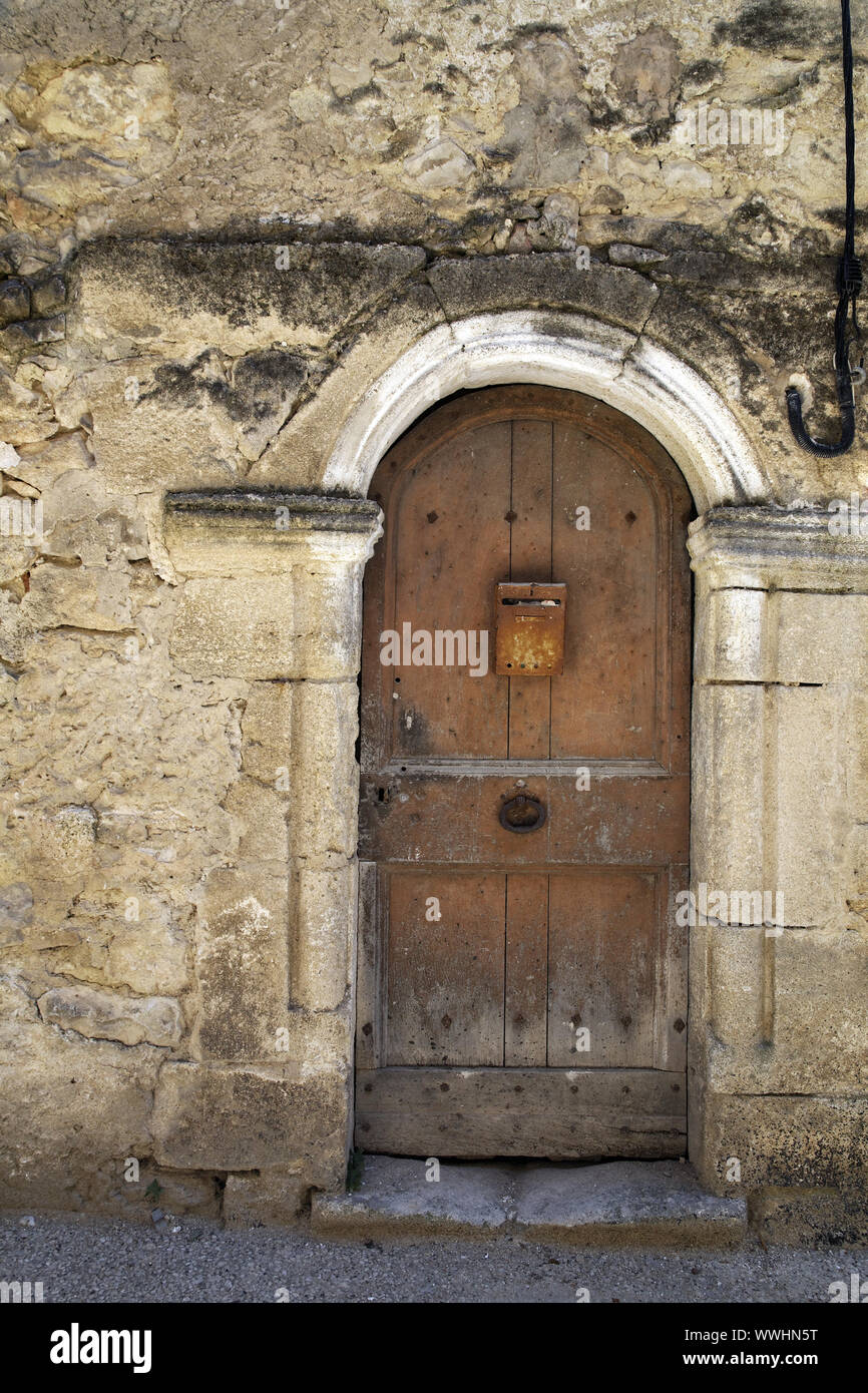 Entrée de la Maison en Provence Banque D'Images