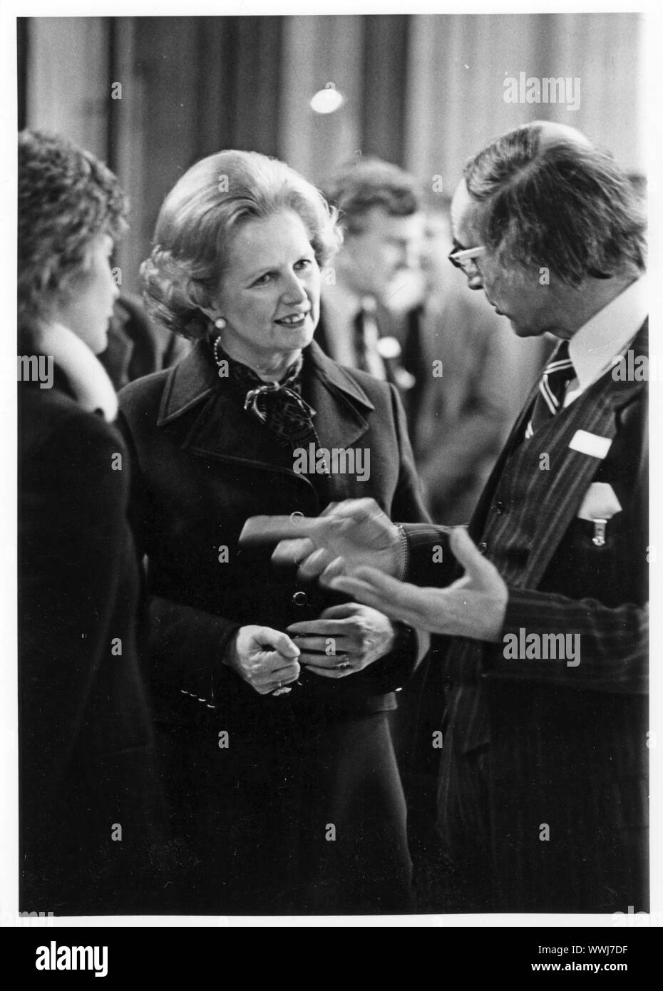 Margaret Hilda Thatcher, la Baronne Thatcher, également connu sous le nom de la Dame de fer était un stateswoman britannique qui a servi comme Premier Ministre du Royaume-Uni de 1979 à 1990 et chef du parti conservateur de 1975 à 1990. Banque D'Images
