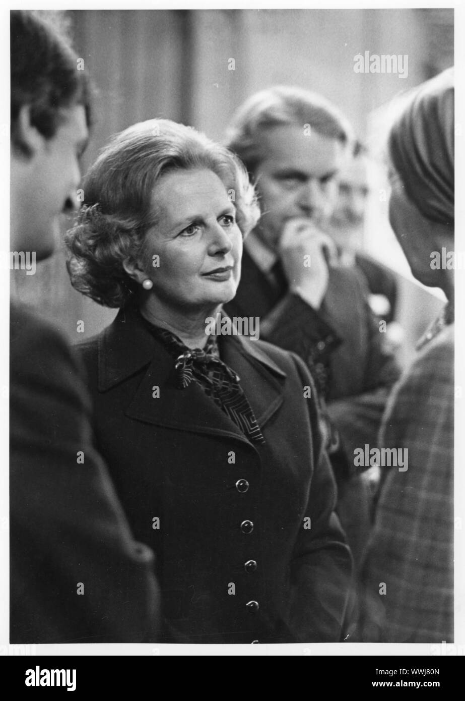 Margaret Hilda Thatcher, la Baronne Thatcher, également connu sous le nom de la Dame de fer était un stateswoman britannique qui a servi comme Premier Ministre du Royaume-Uni de 1979 à 1990 et chef du parti conservateur de 1975 à 1990. Banque D'Images