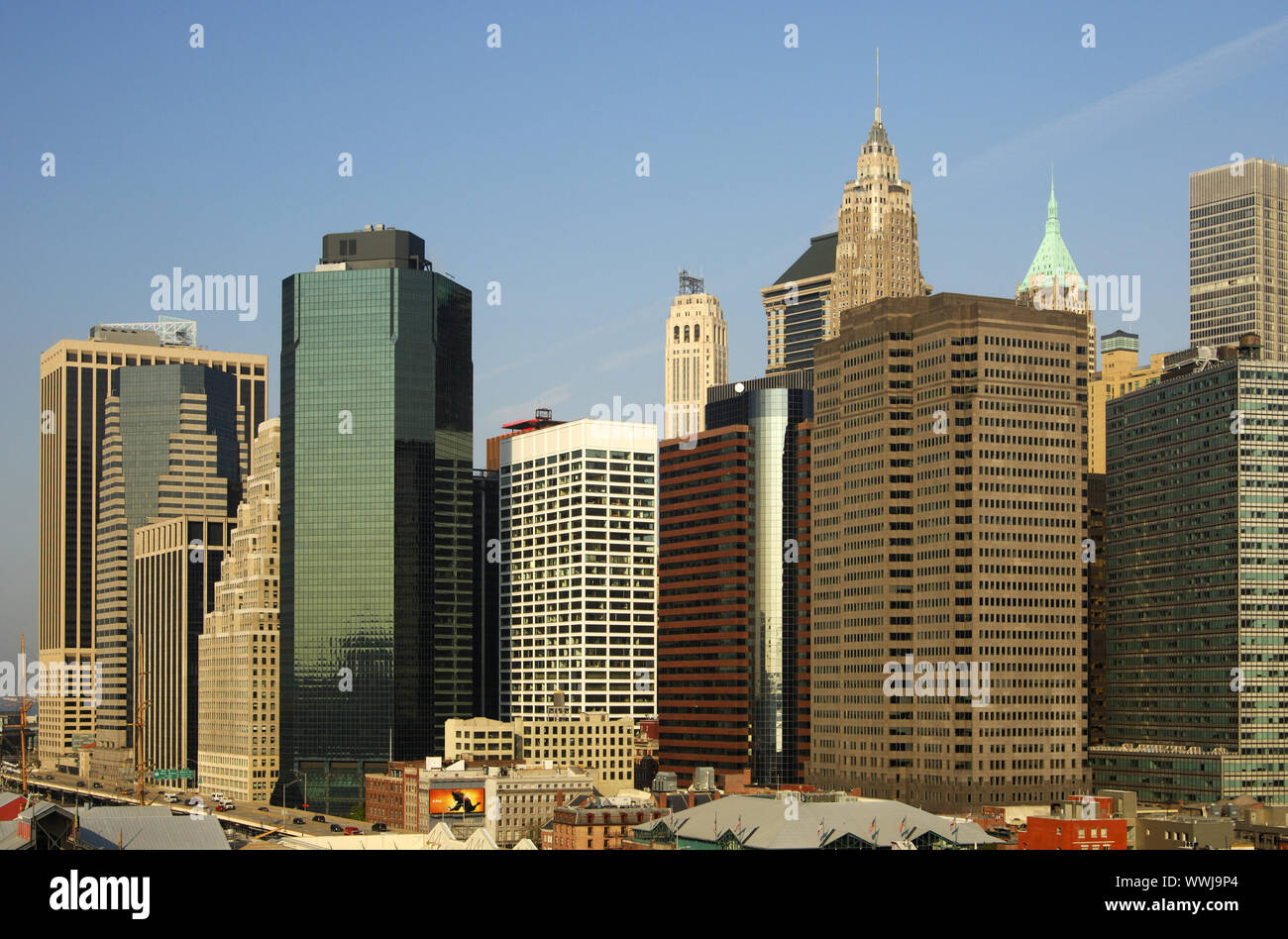 Skyline de Manhattan, New York Banque D'Images