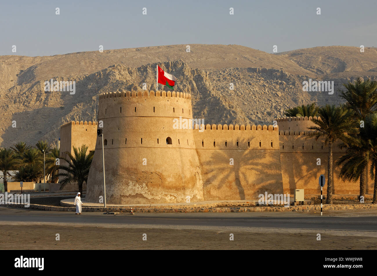 Forteresse de Khasab, Oman Banque D'Images