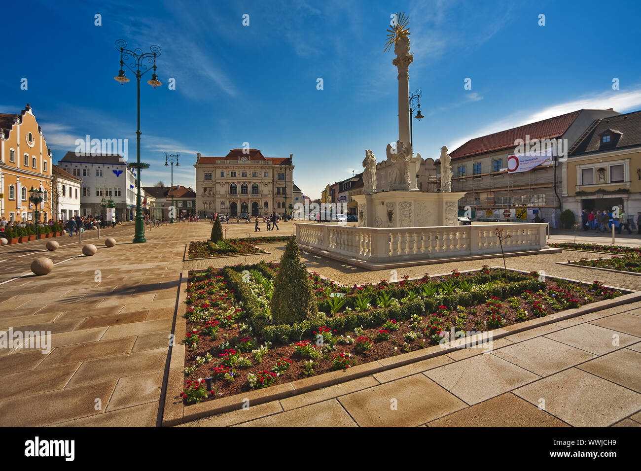 Square à Tulln, Basse Autriche, Autriche, Europe Banque D'Images