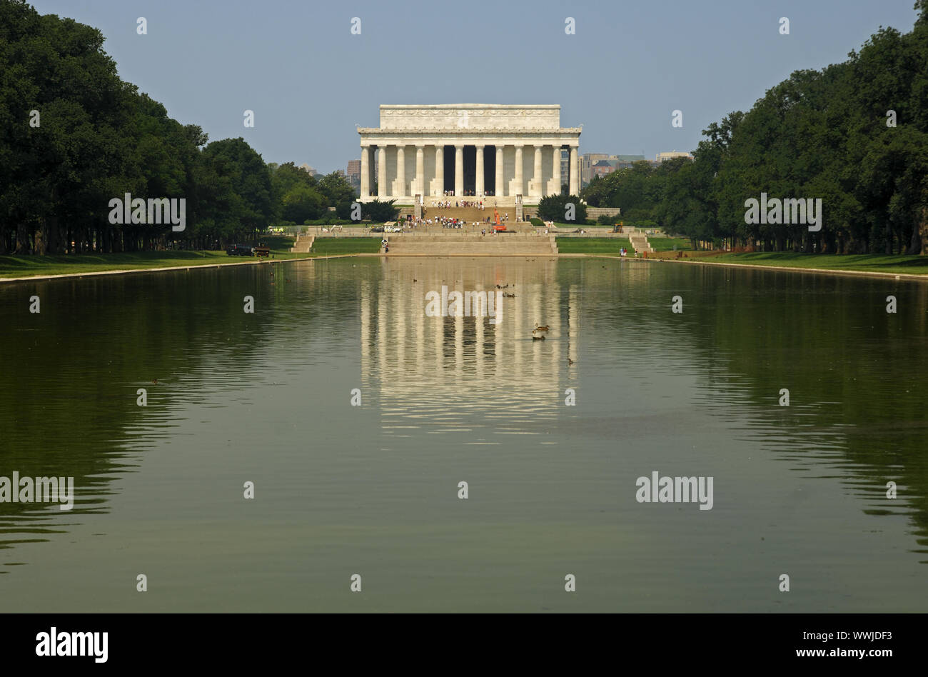 Das Lincoln Memorial, Washington Banque D'Images