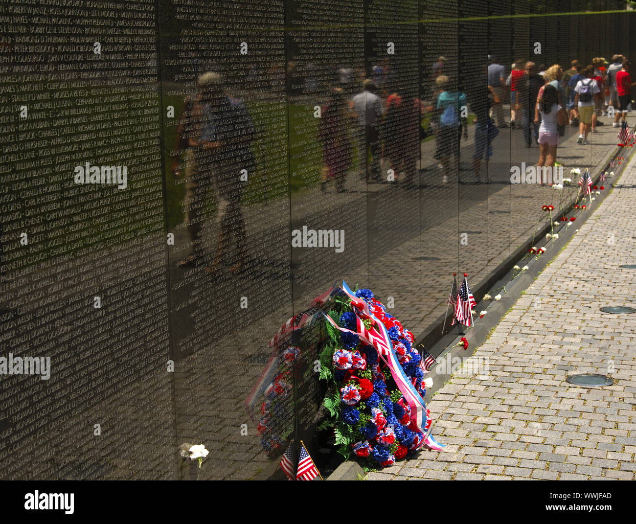 Mémorial National de la guerre du Vietnam, USA Banque D'Images