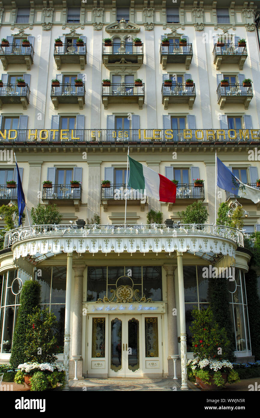 Grand Hotel Des Iles Borromees, Stresa, Italie Banque D'Images