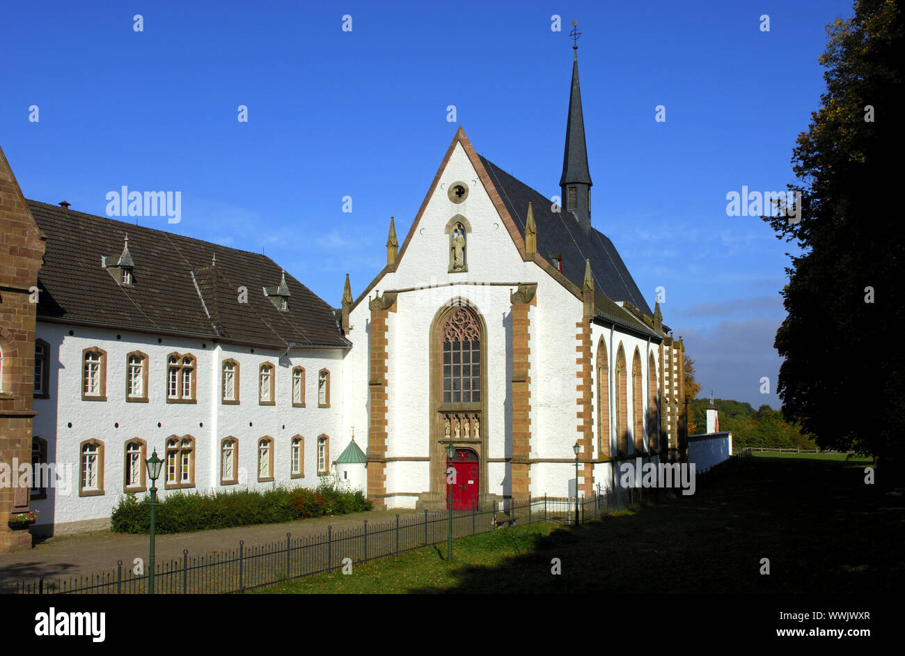 Église de l'abbaye de Mariawald, Heimbach, Eifel, Banque D'Images