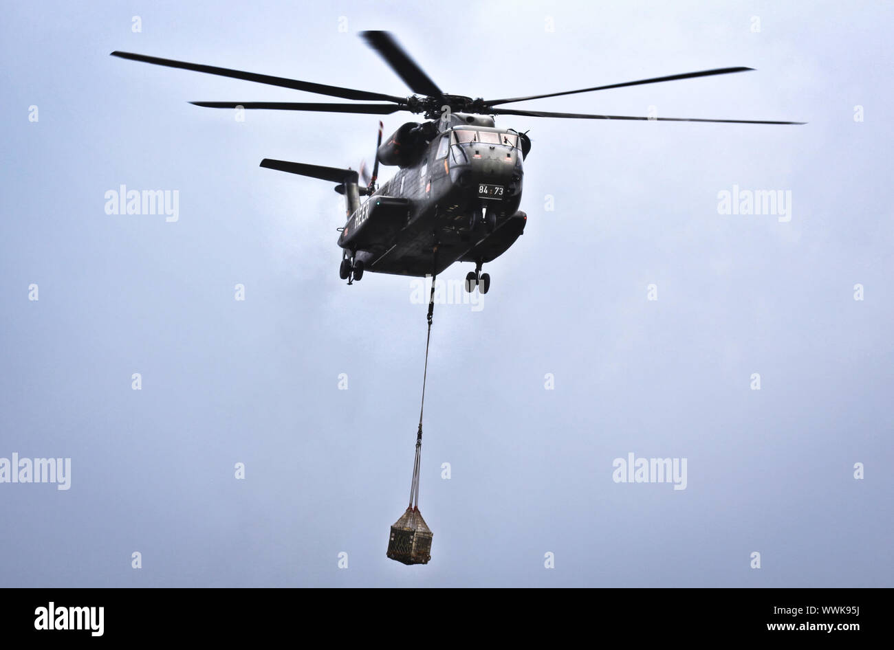 CH-53, hélicoptère, la charge externe, rotor Banque D'Images