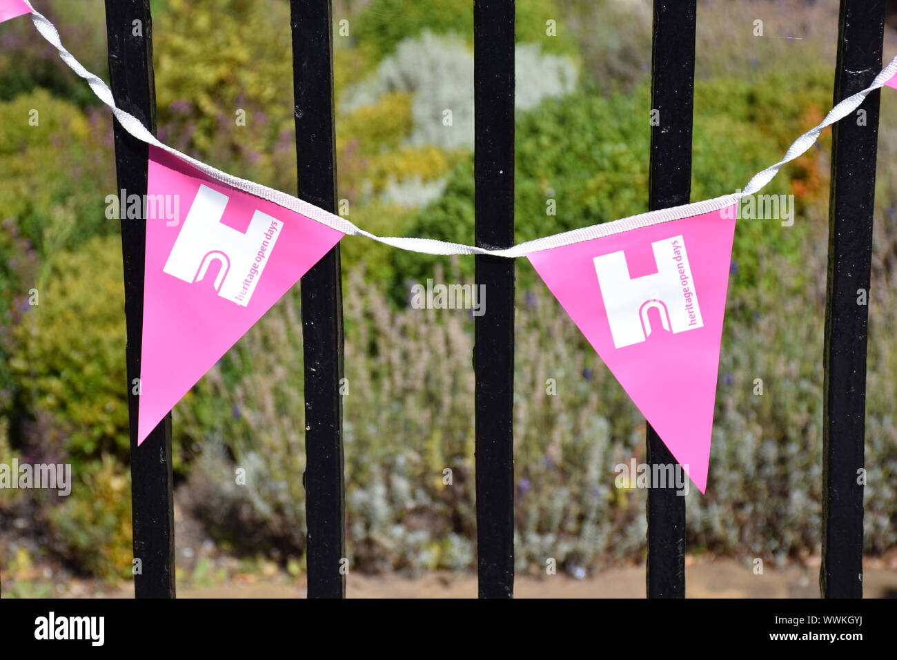 Journée portes ouvertes du patrimoine bunting, Norwich Sep 2019 Banque D'Images